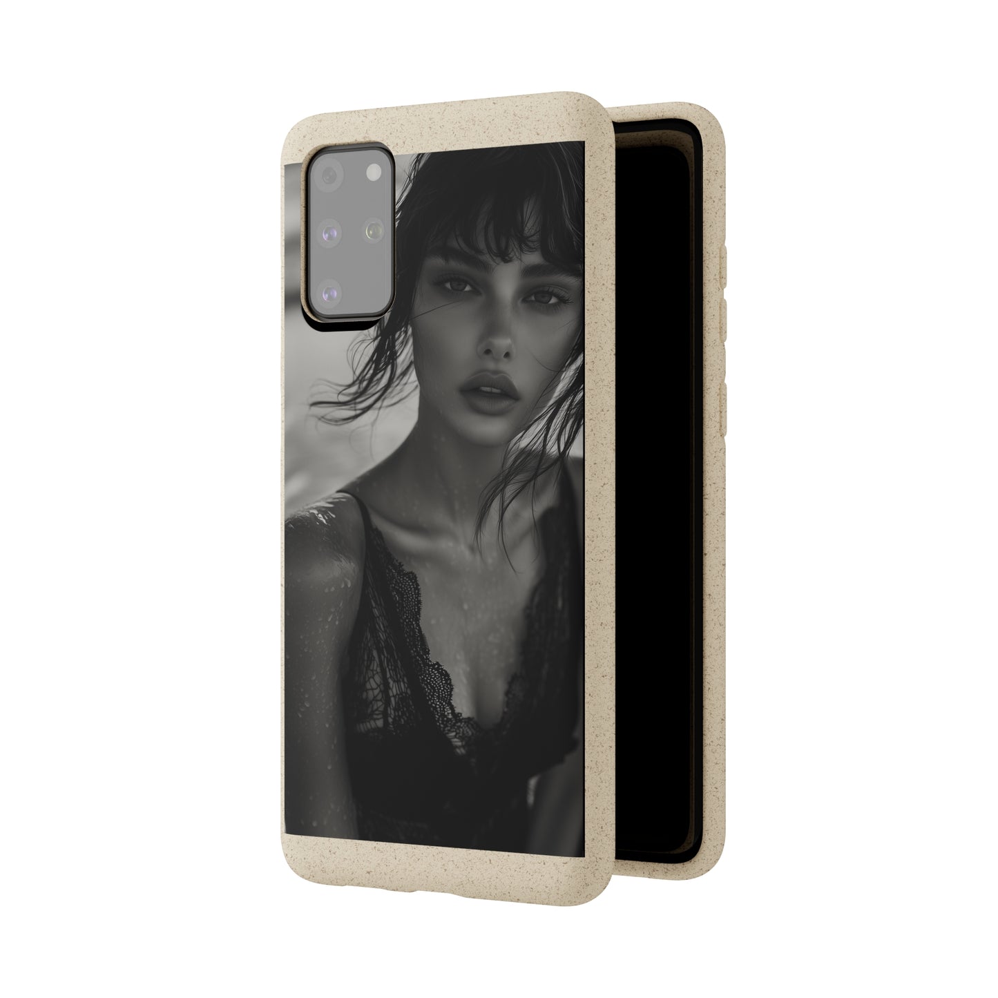 Ethereal Portrait Biodegradable Phone Case - Eco-Friendly Elegance