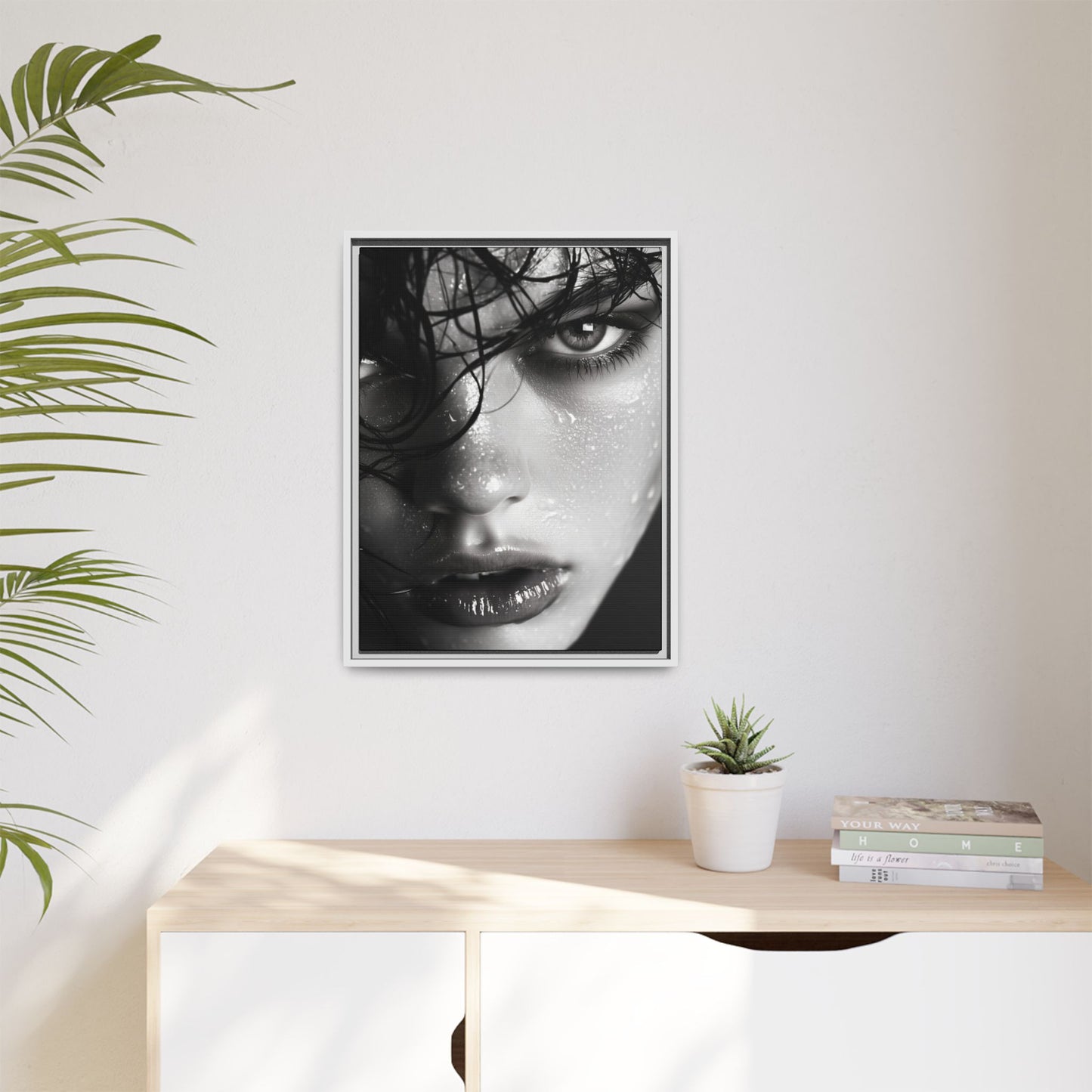 Fierce Gaze - Framed Matte Canvas