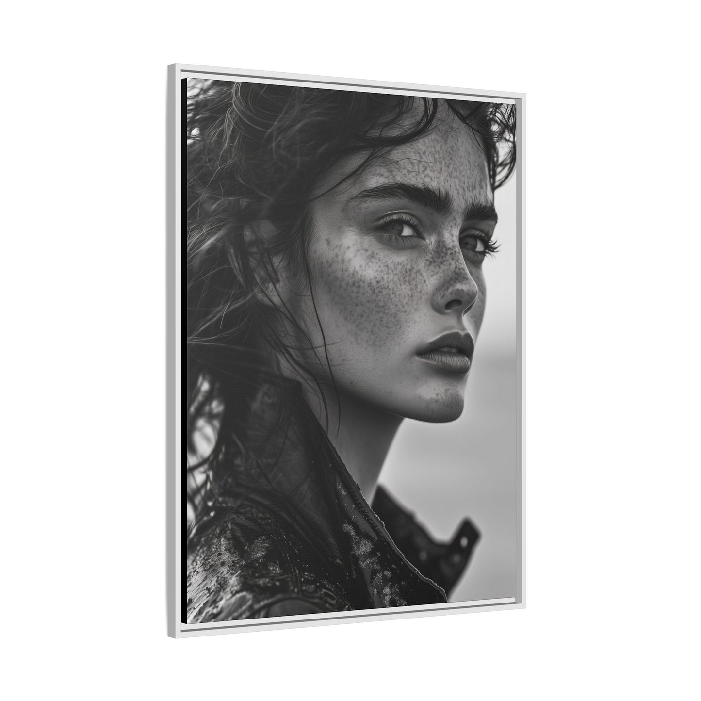 Resilient Gaze - Framed Matte Canvas