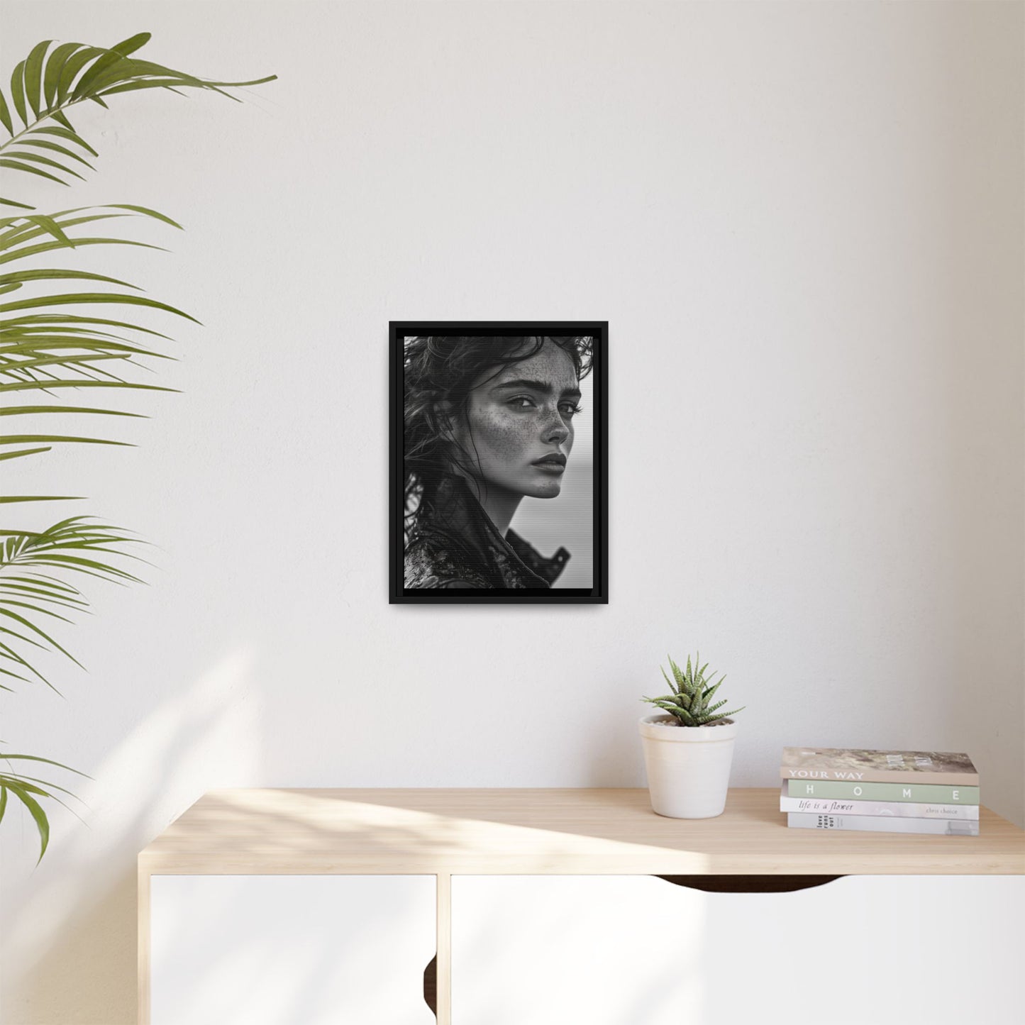 Resilient Gaze - Framed Matte Canvas