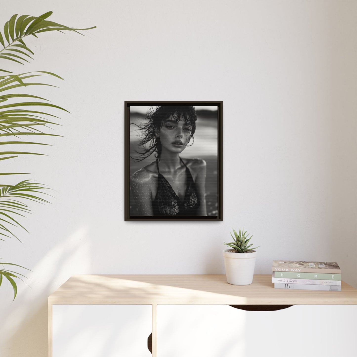 Silent Reflection - Framed Matte Canvas