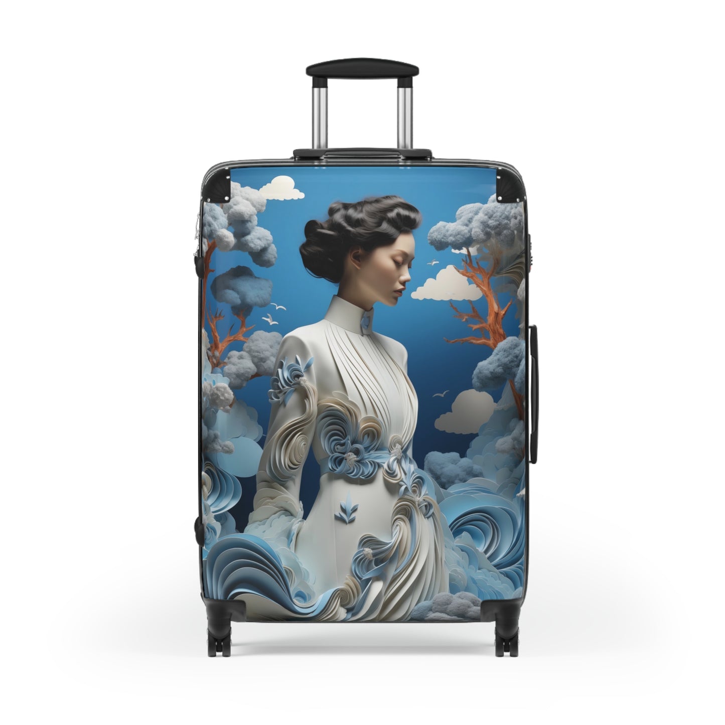 Elegance in Motion: Artistic Travel Suitcase