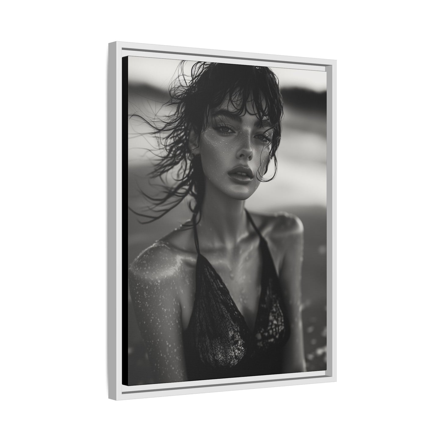 Silent Reflection - Framed Matte Canvas