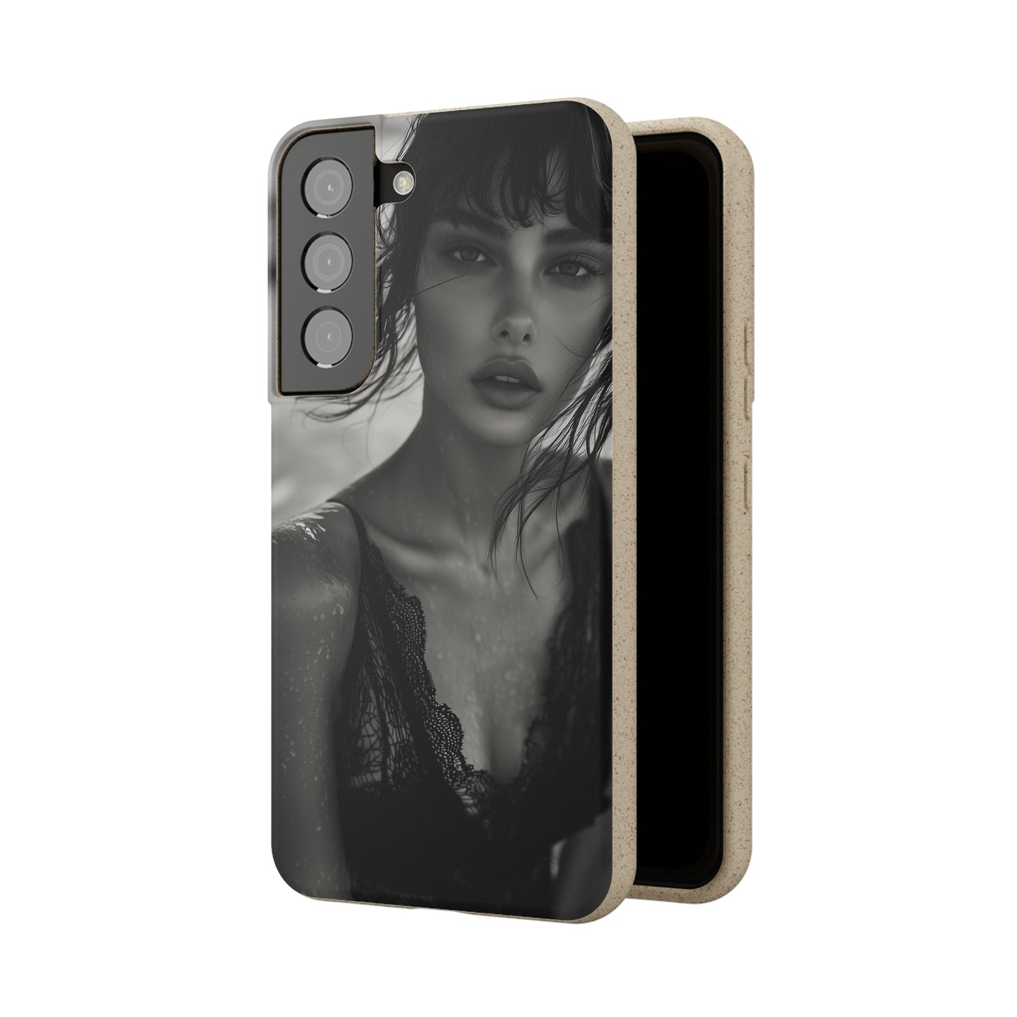 Ethereal Portrait Biodegradable Phone Case - Eco-Friendly Elegance