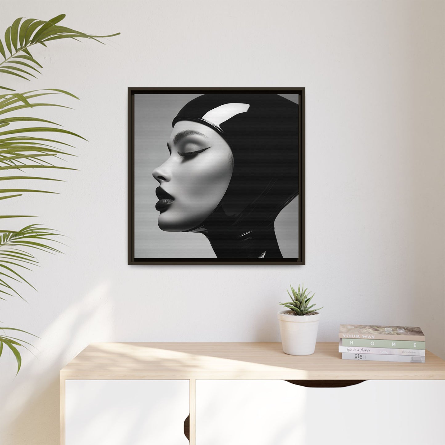 Sleek Vision - Latex Profile Framed Canvas