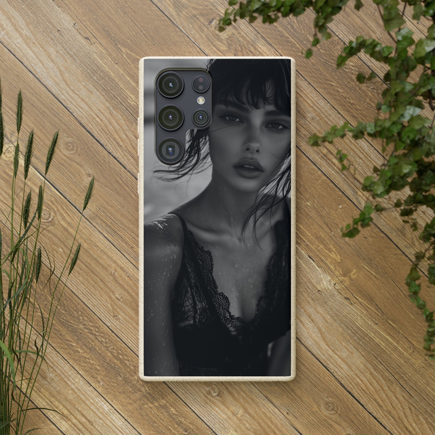 Ethereal Portrait Biodegradable Phone Case - Eco-Friendly Elegance