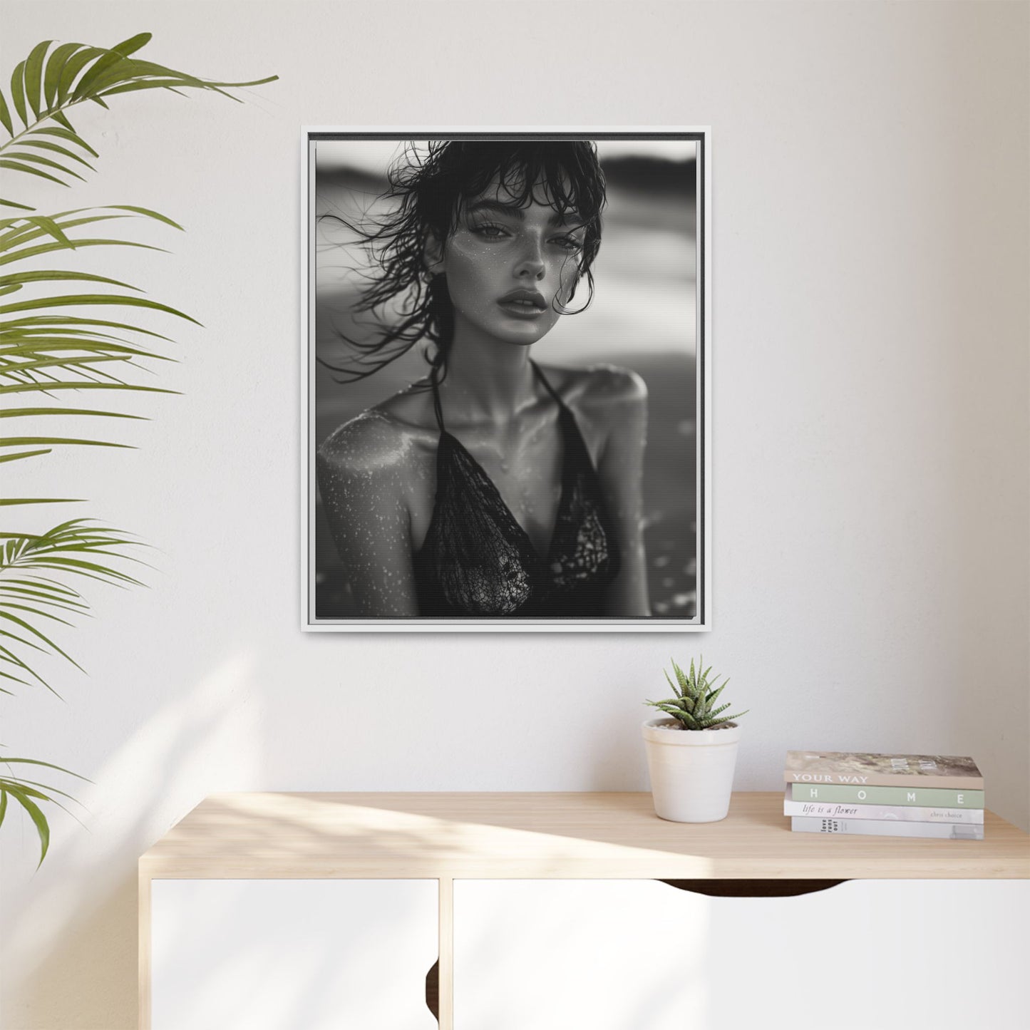 Silent Reflection - Framed Matte Canvas