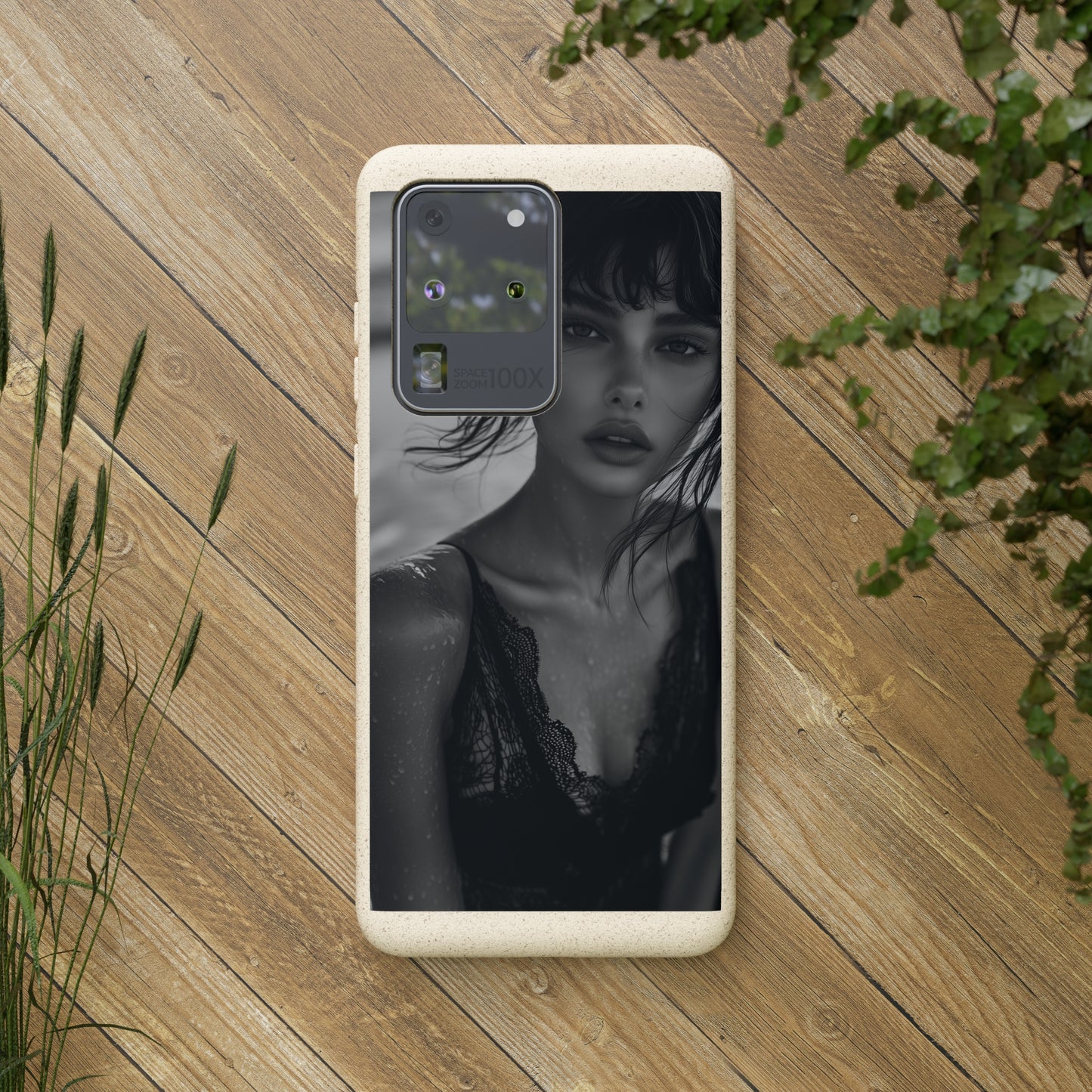 Ethereal Portrait Biodegradable Phone Case - Eco-Friendly Elegance