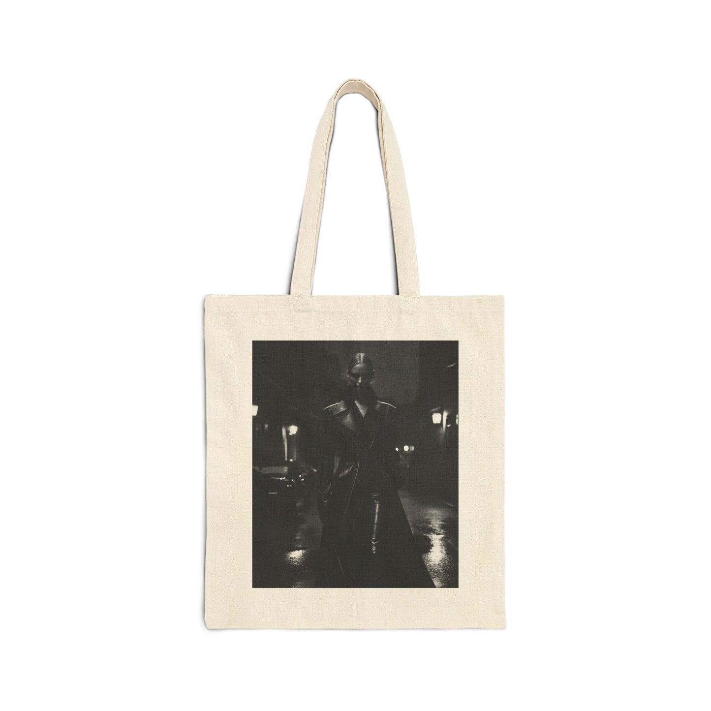 Noir Streets – Edgy Black-and-White Photography Tote Bag