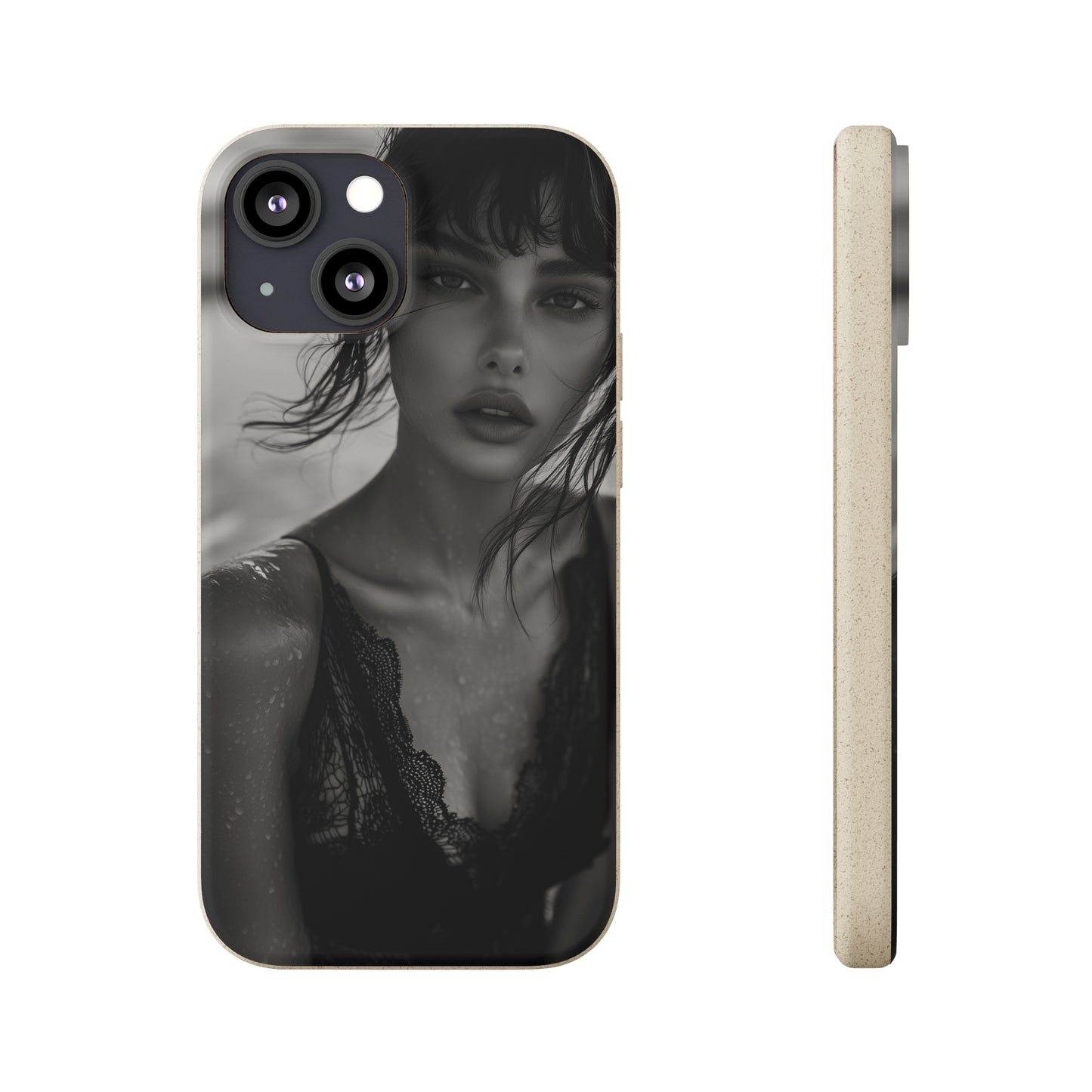 Ethereal Portrait Biodegradable Phone Case - Eco-Friendly Elegance