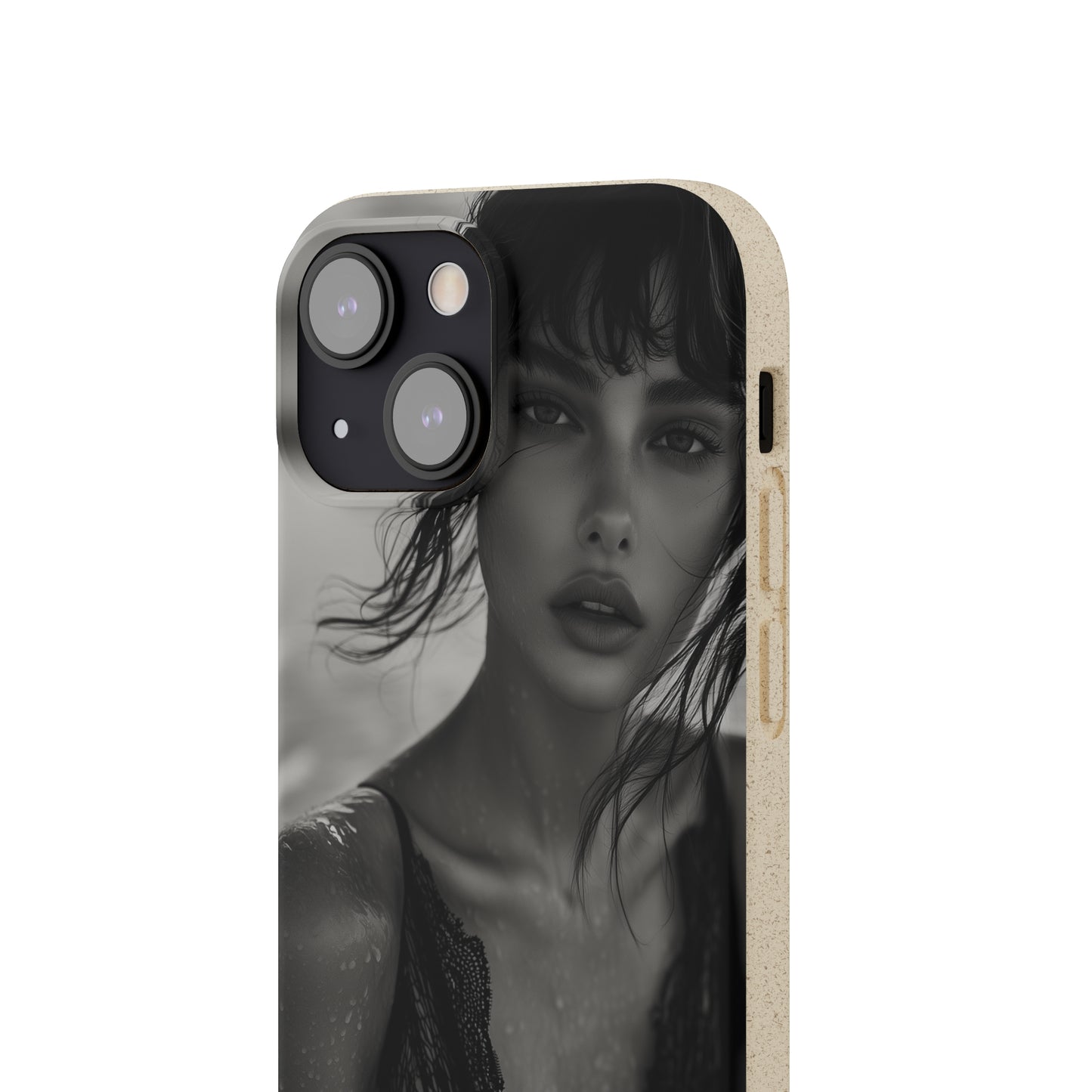 Ethereal Portrait Biodegradable Phone Case - Eco-Friendly Elegance