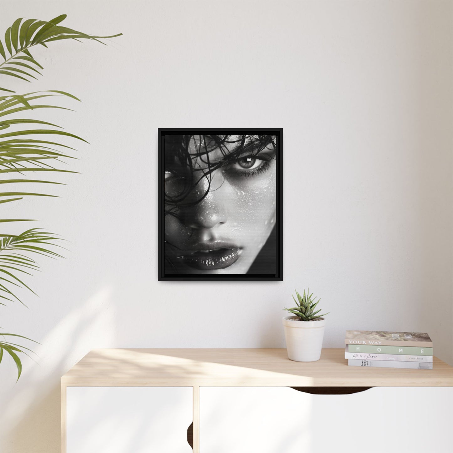 Fierce Gaze - Framed Matte Canvas