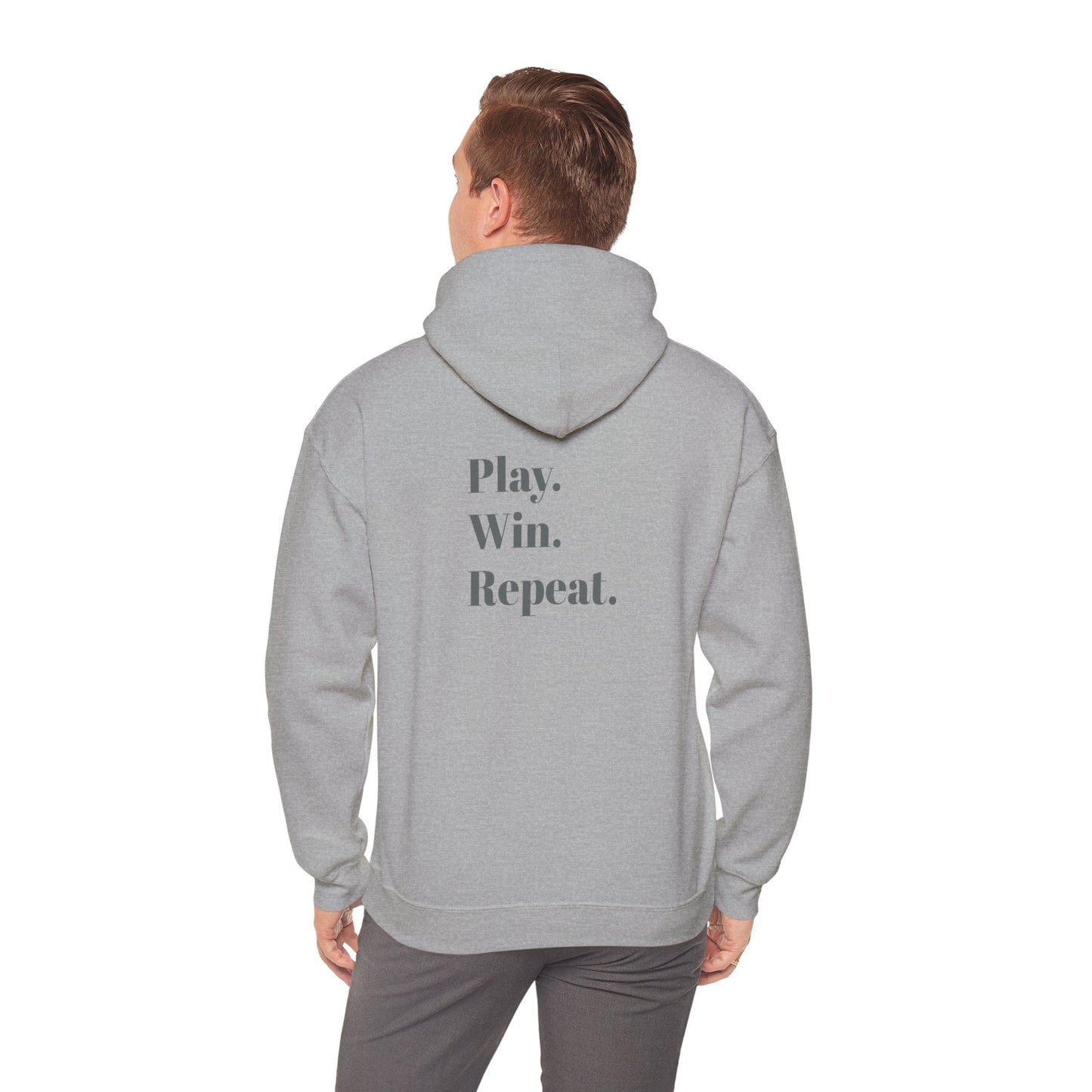 Play. Win. Repeat. Unisex Heavy Blend™ Hoodie – 10 Color