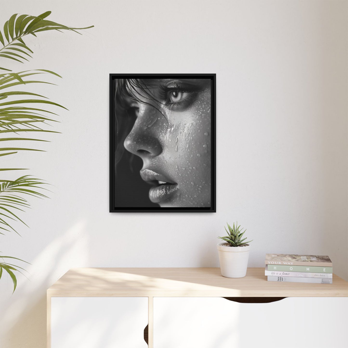 Veil of Emotion - Framed Matte Canvas