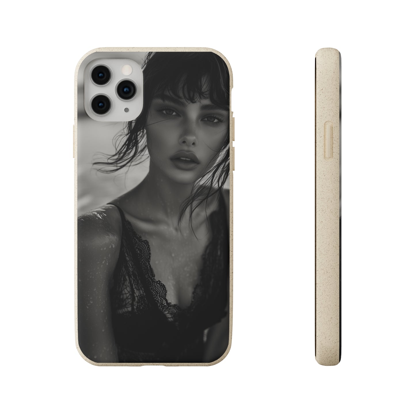 Ethereal Portrait Biodegradable Phone Case - Eco-Friendly Elegance