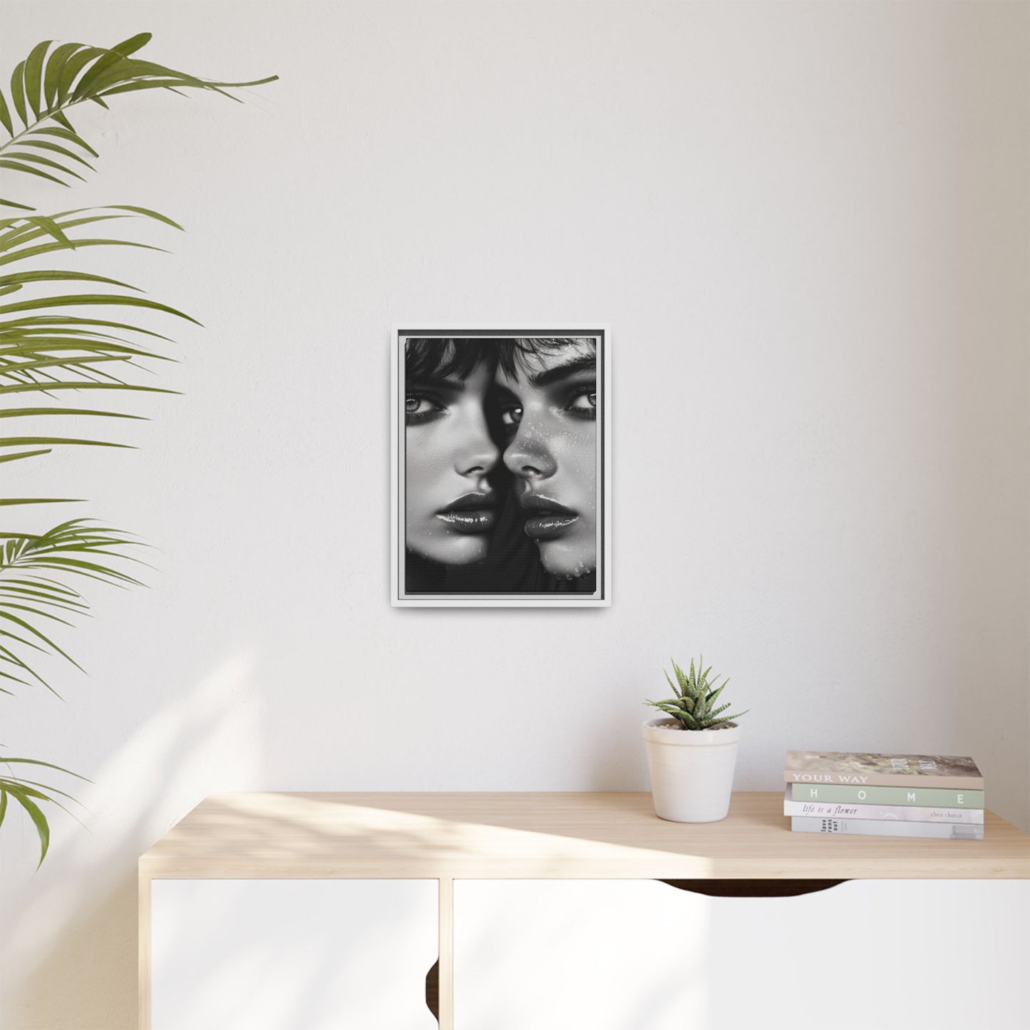 Dual Embrace - Framed Matte Canvas