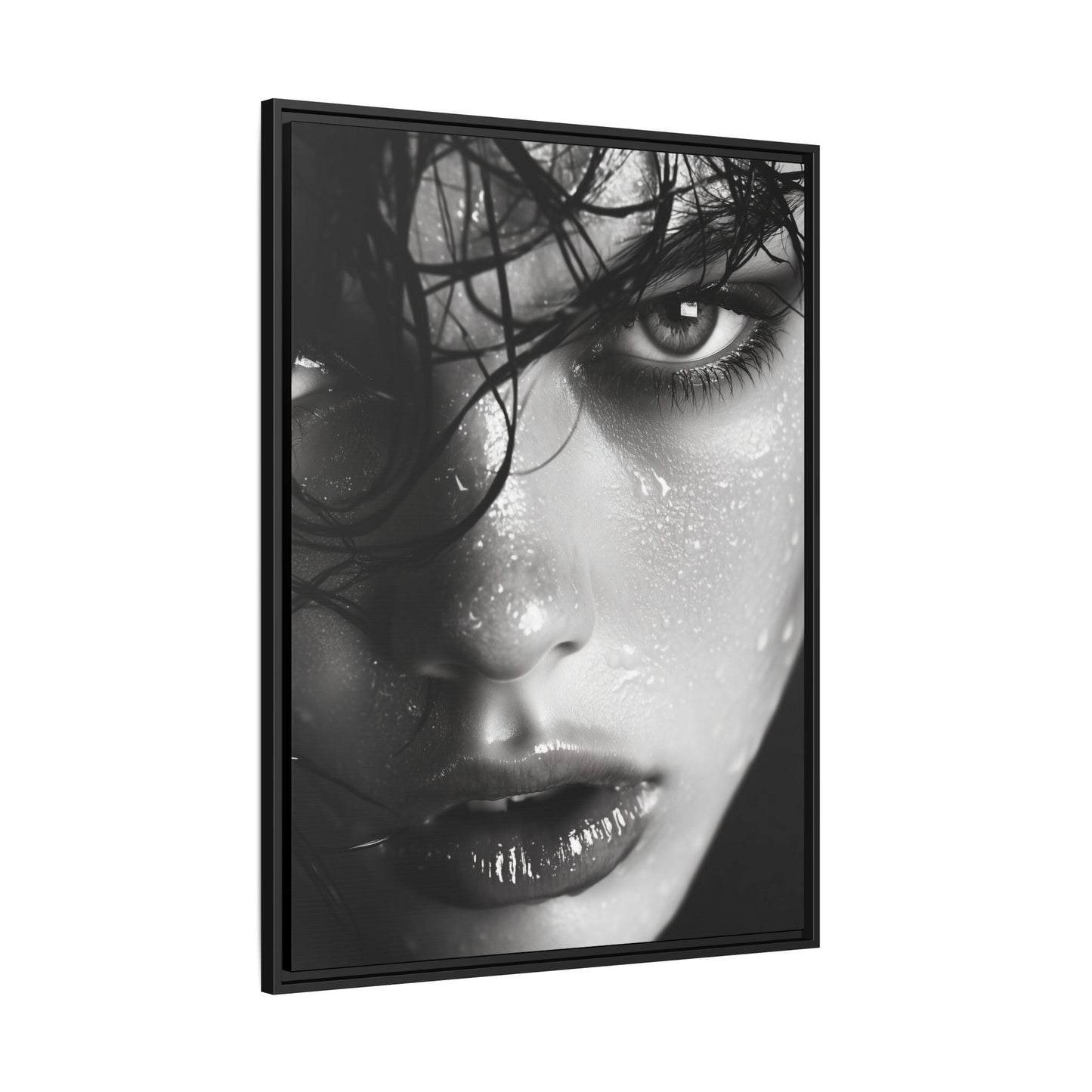 Fierce Gaze - Framed Matte Canvas