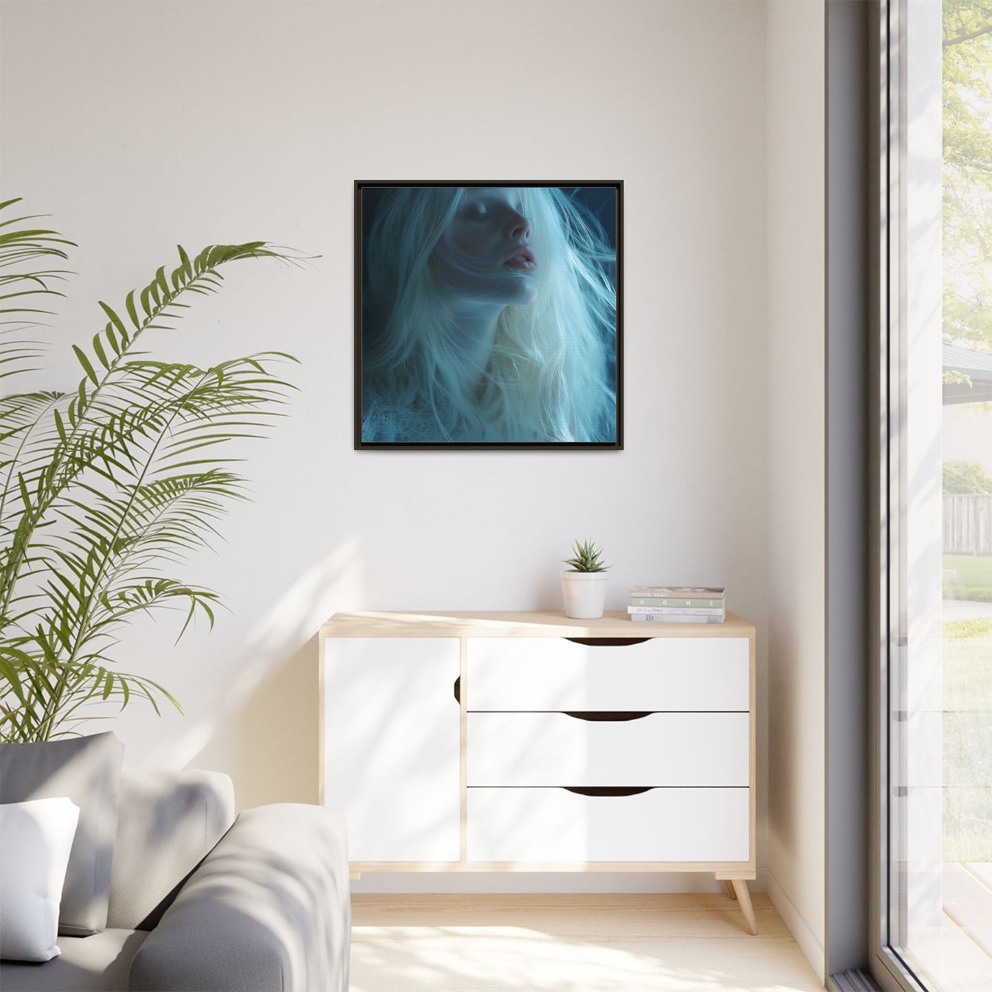 Ethereal Light Framed Canvas Art