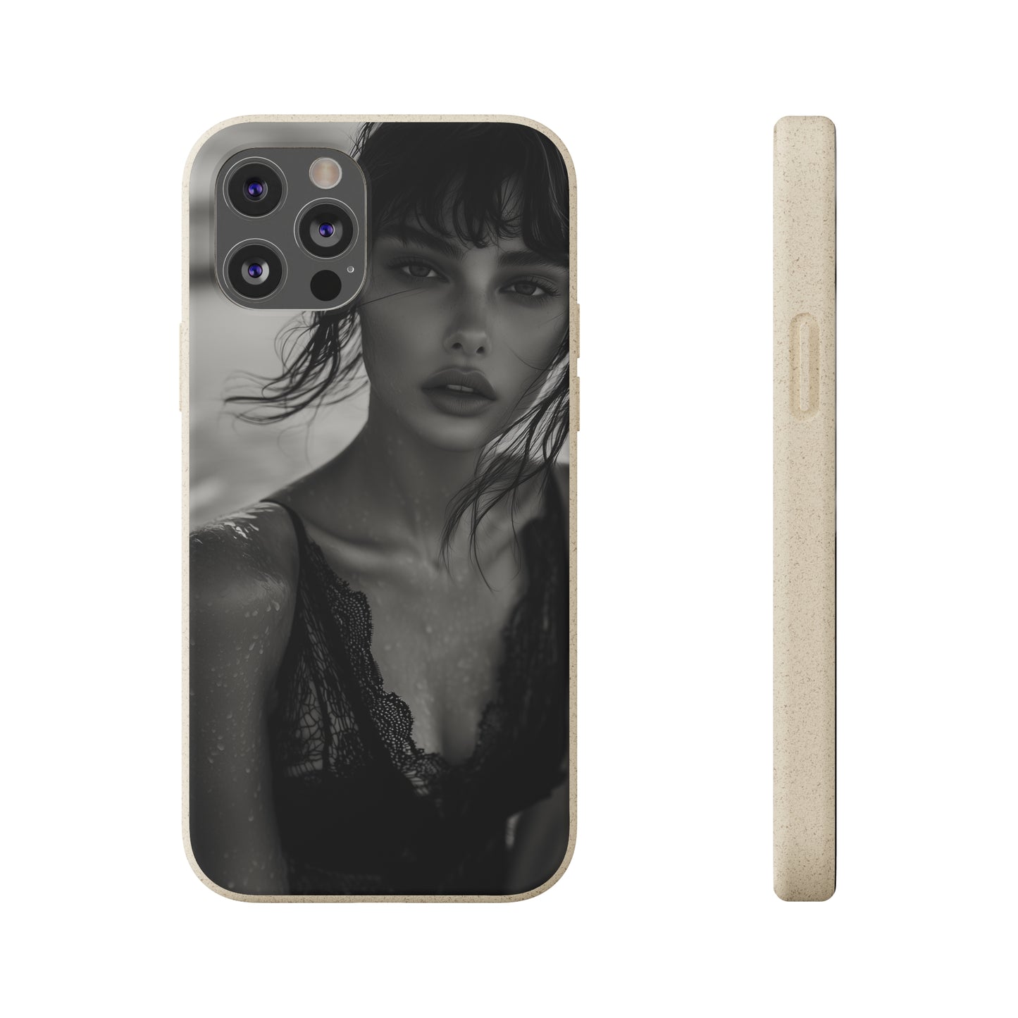 Ethereal Portrait Biodegradable Phone Case - Eco-Friendly Elegance