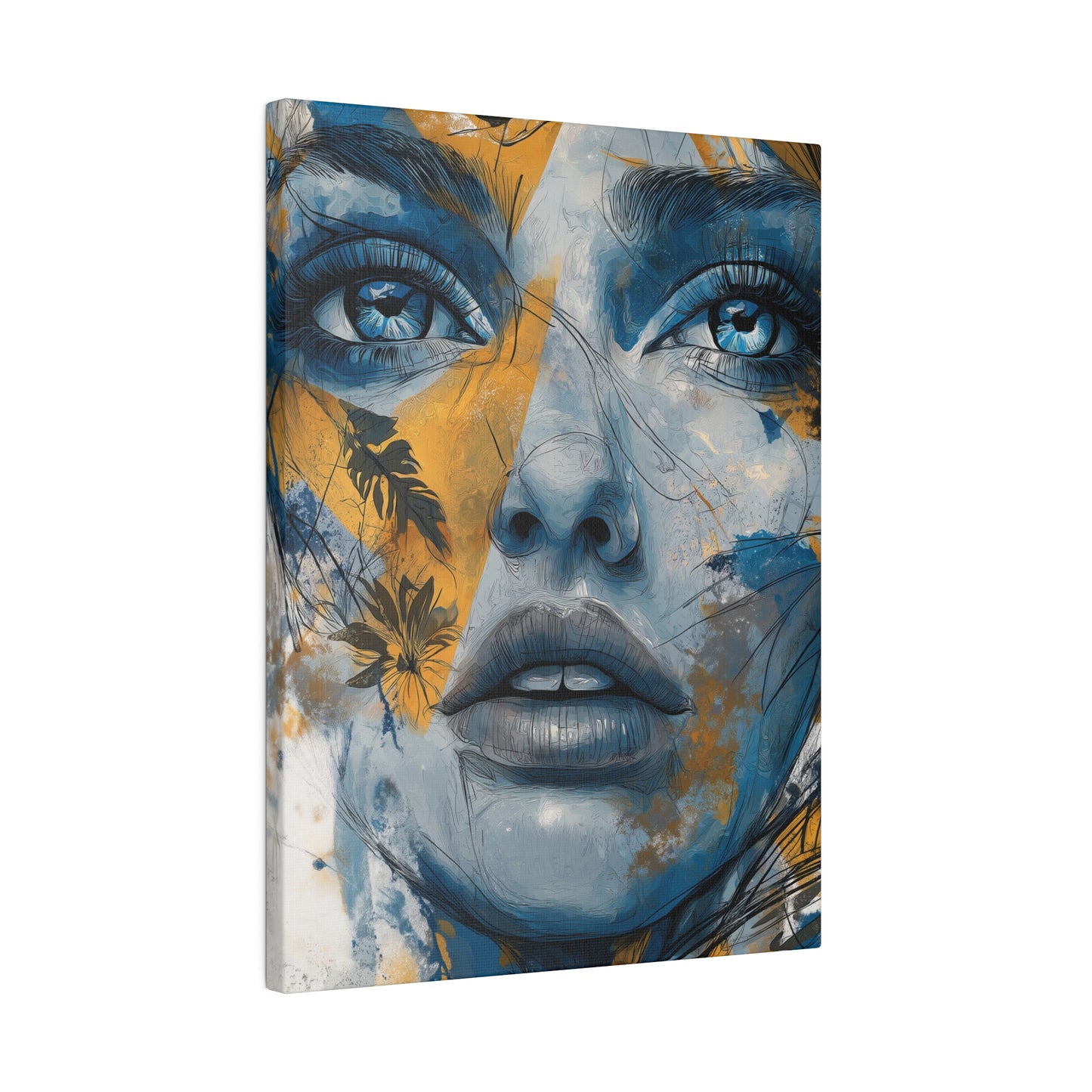 Golden Gaze - Ethereal Reflections, Matte Canvas, Stretched, 0.75"