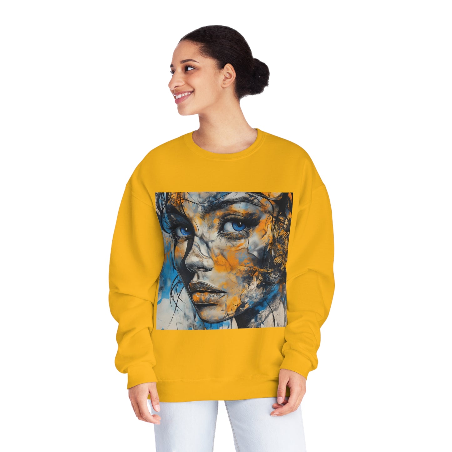 "Create. Inspire. Evolve" - Unisex NuBlend® Crewneck Sweatshirt