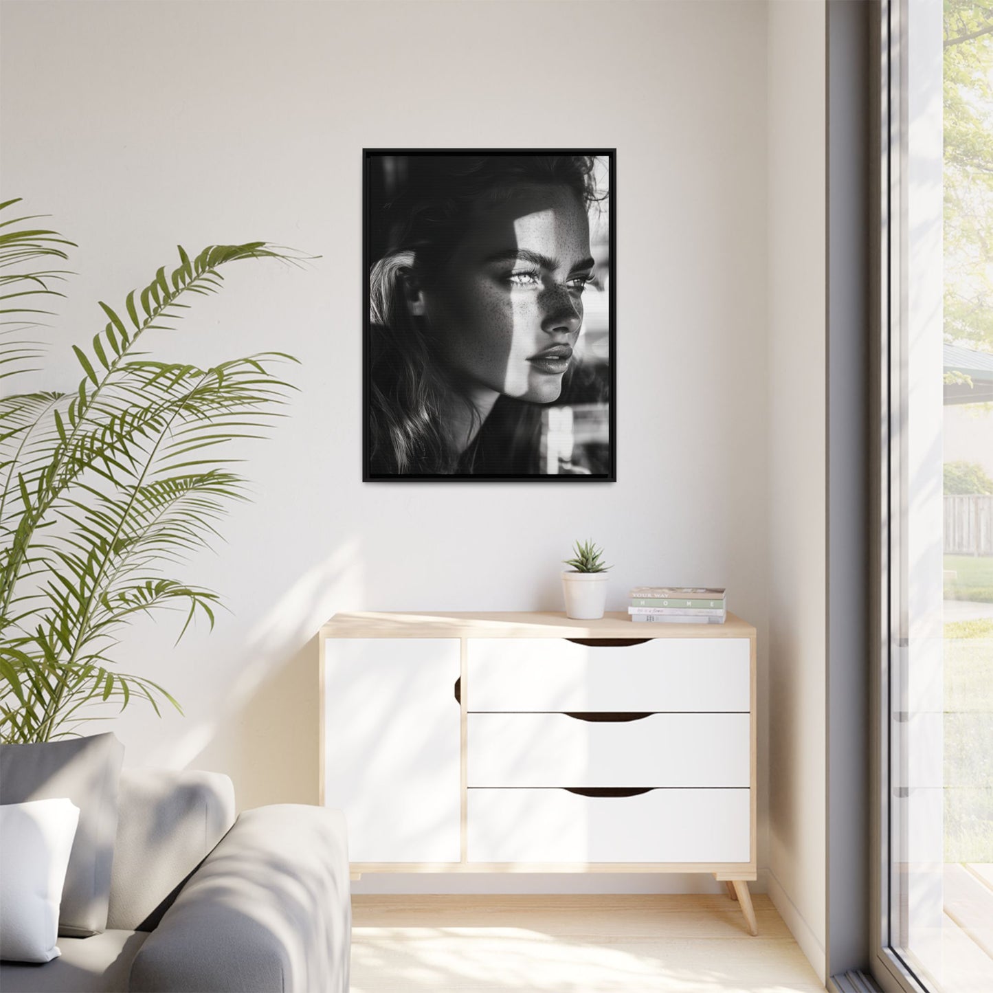 Shadow's Reflection - Framed Matte Canvas