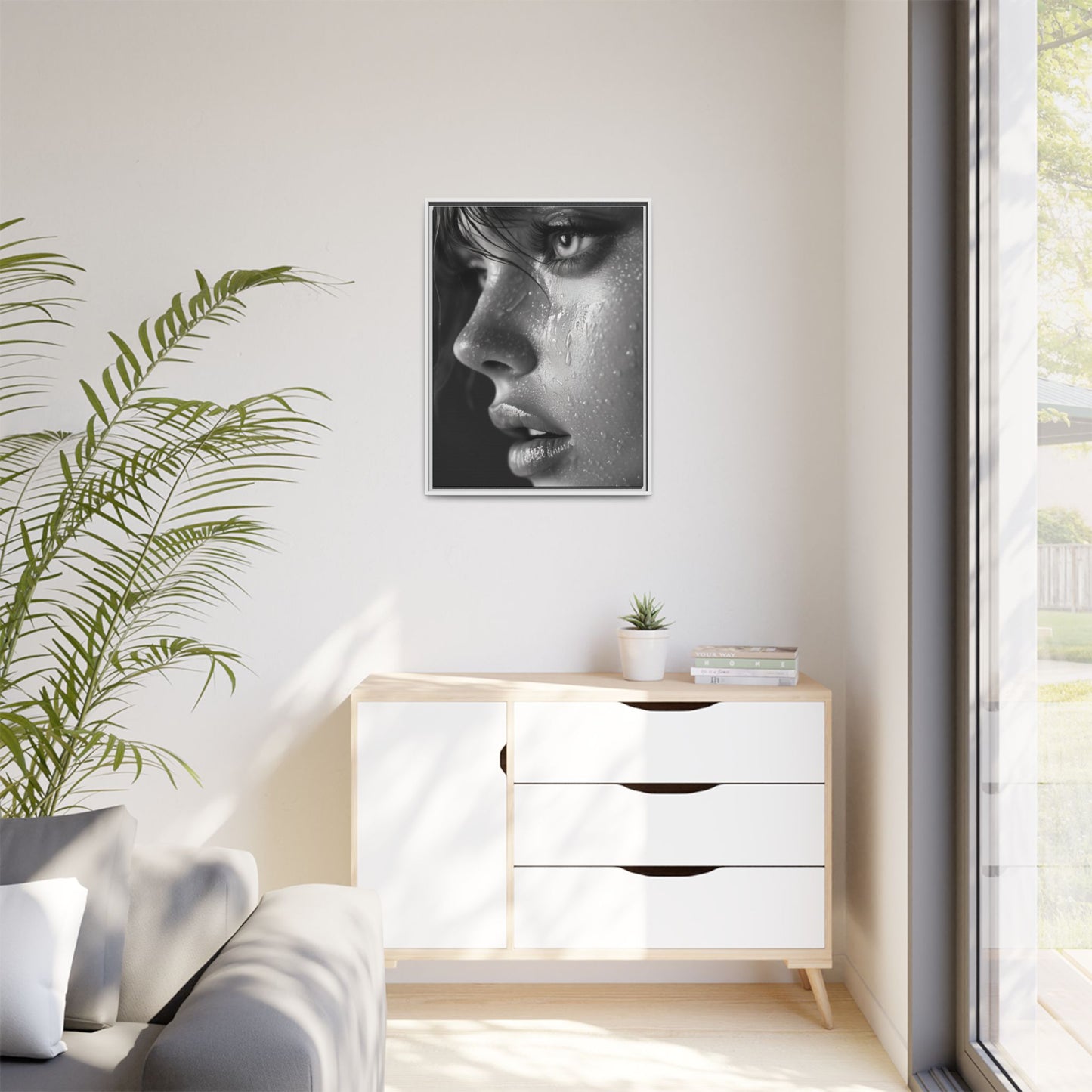 Veil of Emotion - Framed Matte Canvas