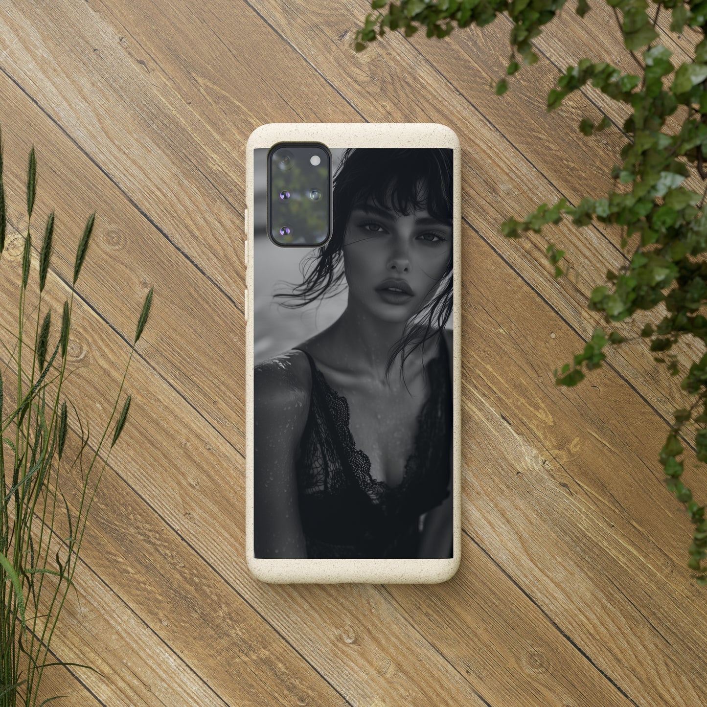 Ethereal Portrait Biodegradable Phone Case - Eco-Friendly Elegance