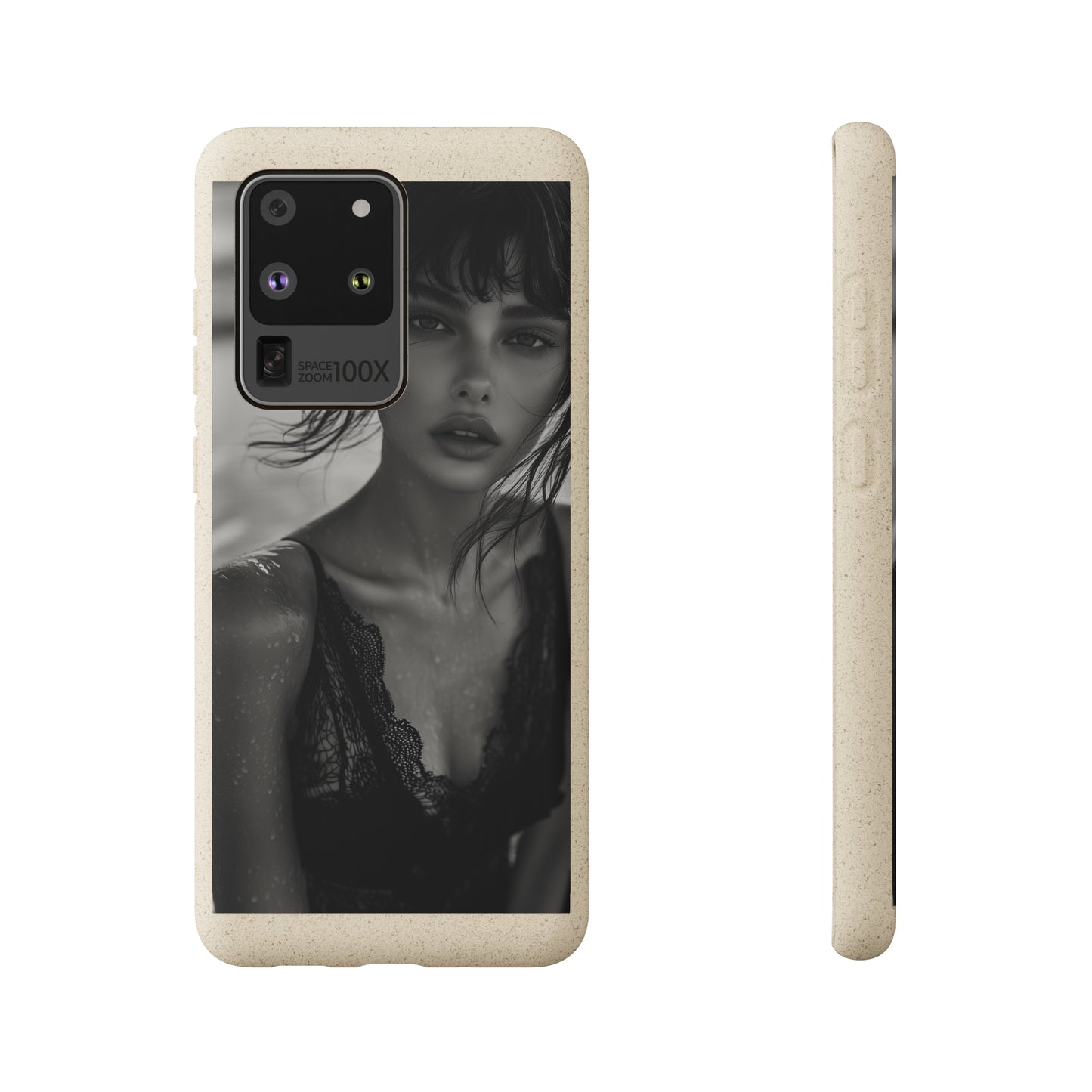 Ethereal Portrait Biodegradable Phone Case - Eco-Friendly Elegance