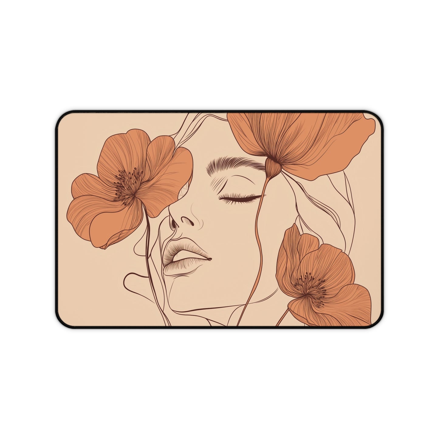 Blooming Portrait Desk Mat