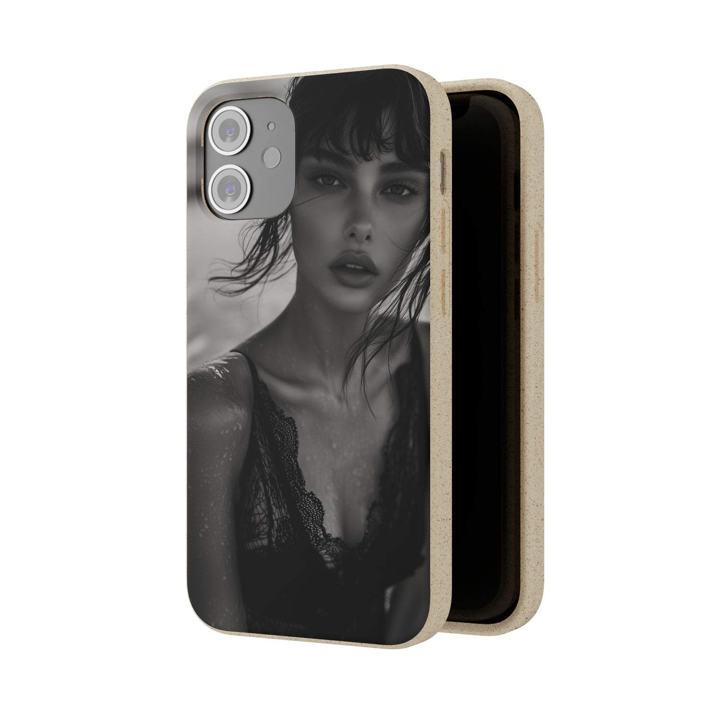 Ethereal Portrait Biodegradable Phone Case - Eco-Friendly Elegance