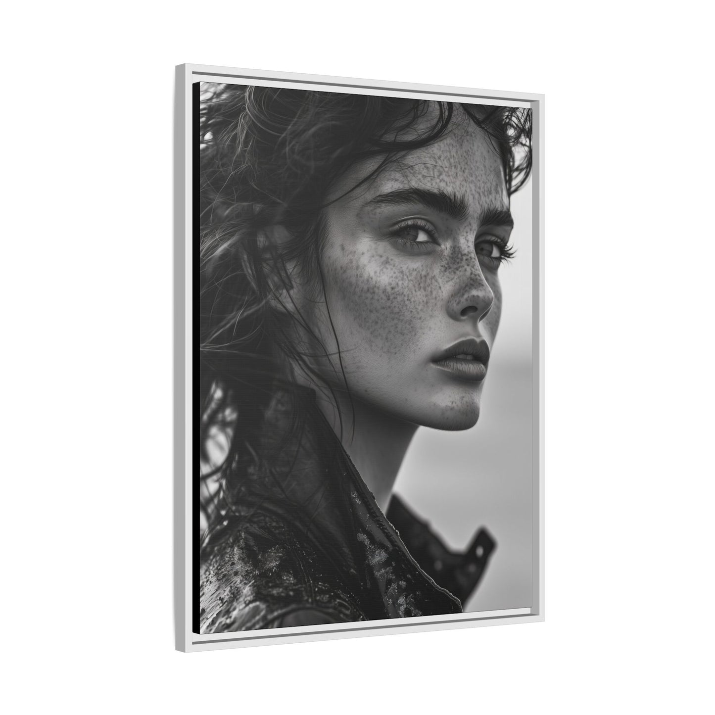 Resilient Gaze - Framed Matte Canvas