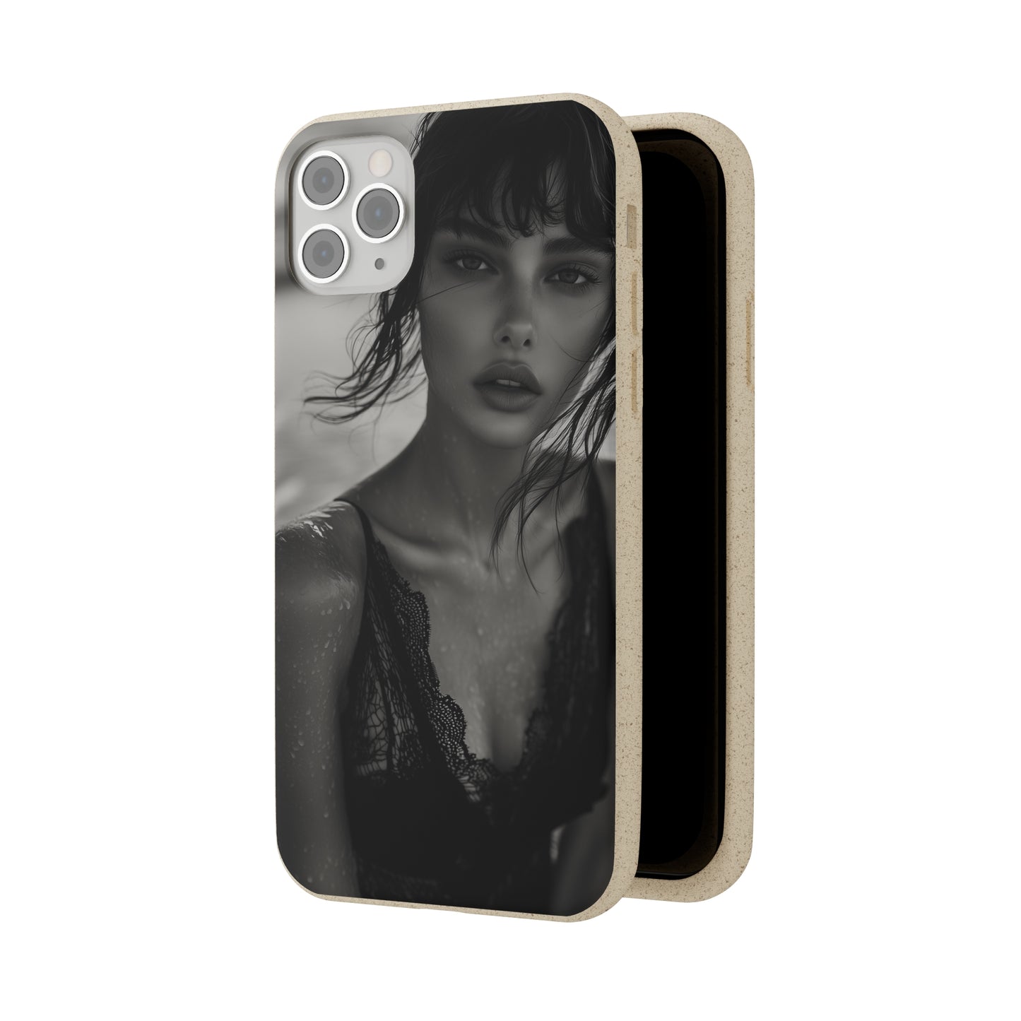 Ethereal Portrait Biodegradable Phone Case - Eco-Friendly Elegance