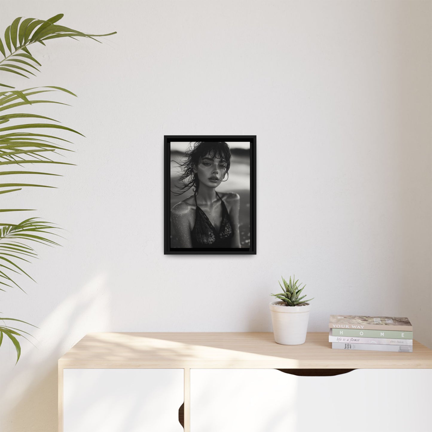 Silent Reflection - Framed Matte Canvas