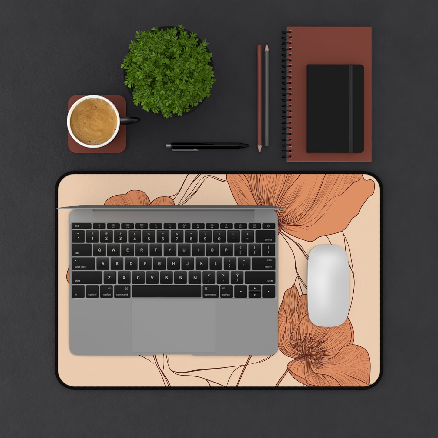 Blooming Portrait Desk Mat